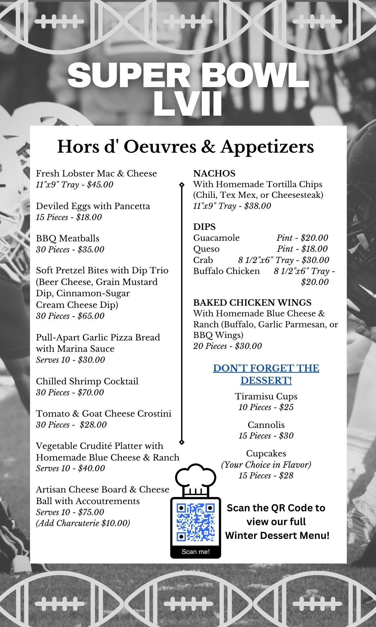 Scandamerican Confections Menu