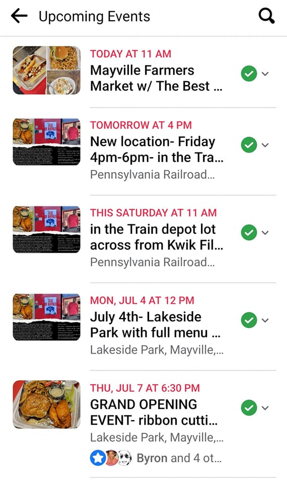 The Best of Buffalo by Byron - Food Truck Menu