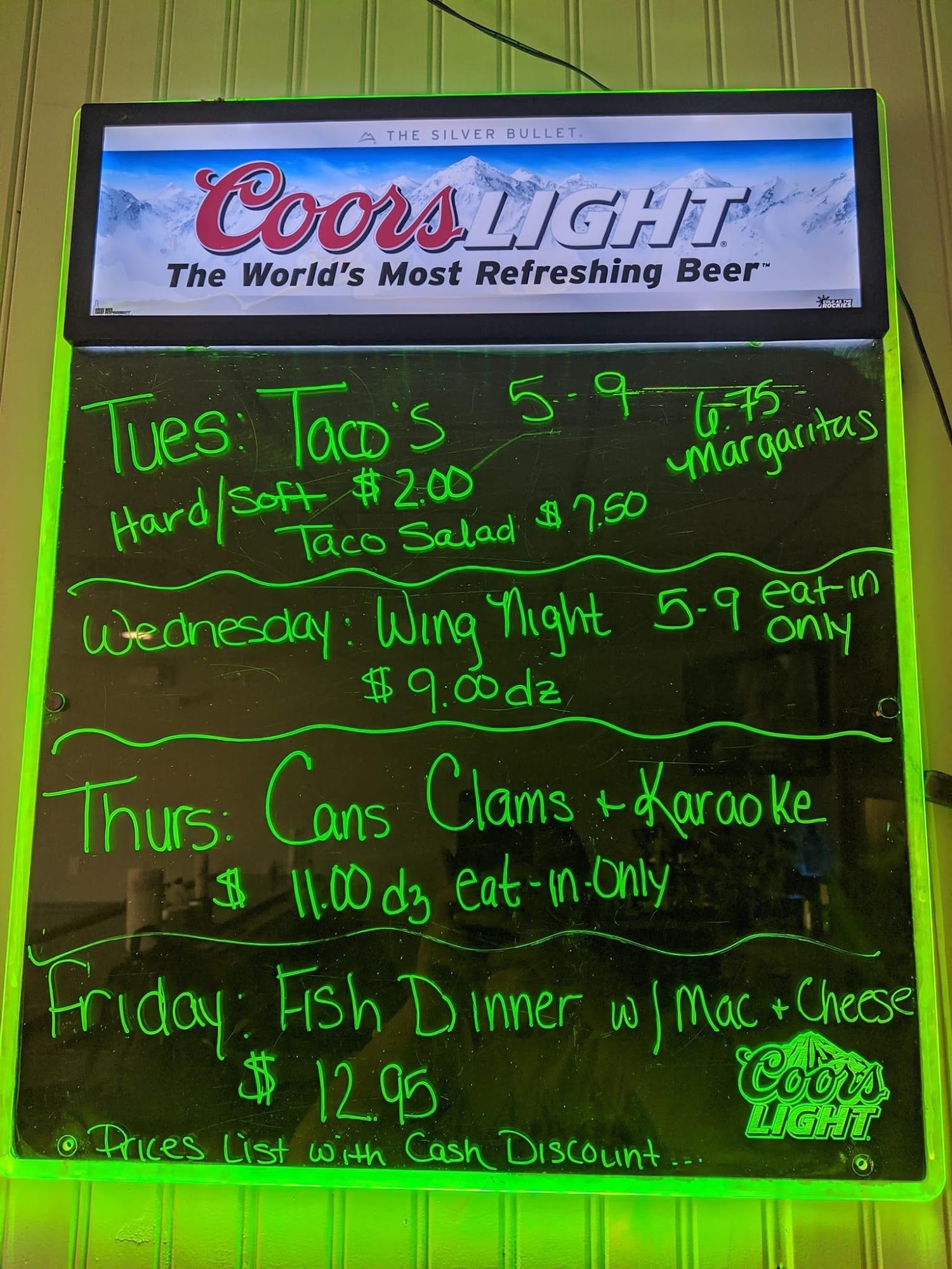 Brackel Pub and Grub Menu