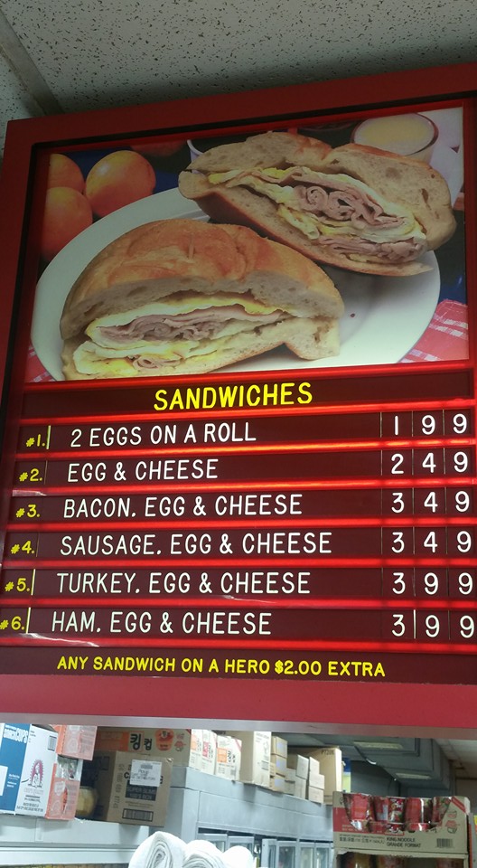 Riverhead Deli Corporation Menu