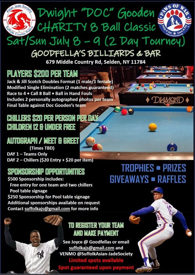 Good Fella's Billiard Club Menu