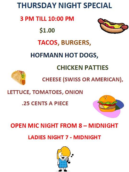 Dewey's 3rd Ward Tavern Menu