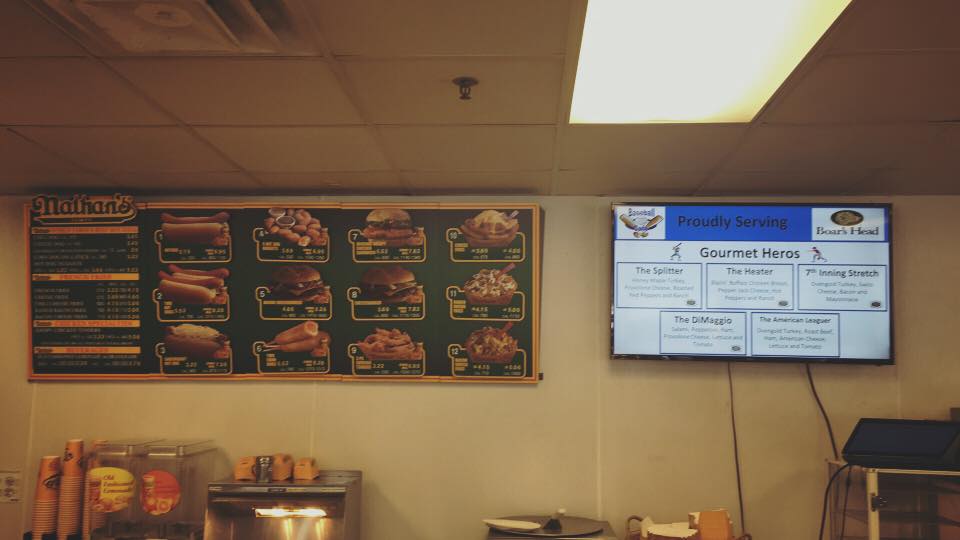 Baseball Cafe at Baseball Heaven Complex Menu