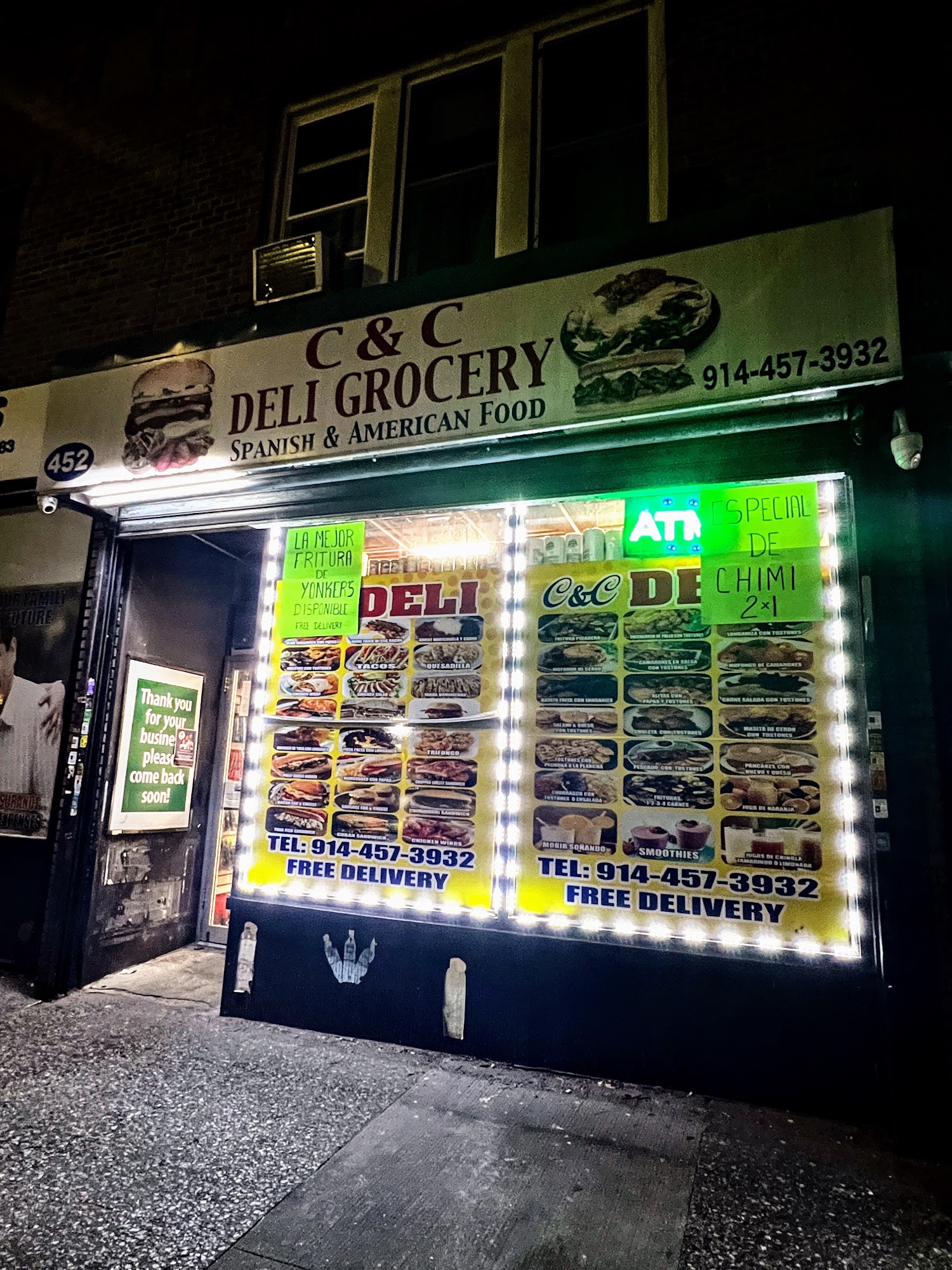 C&C Deli Grocery Menu