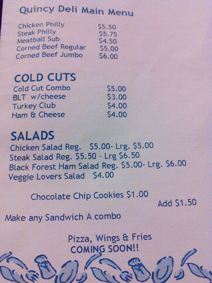 COSTA FRUIT AND PRODUCE Menu