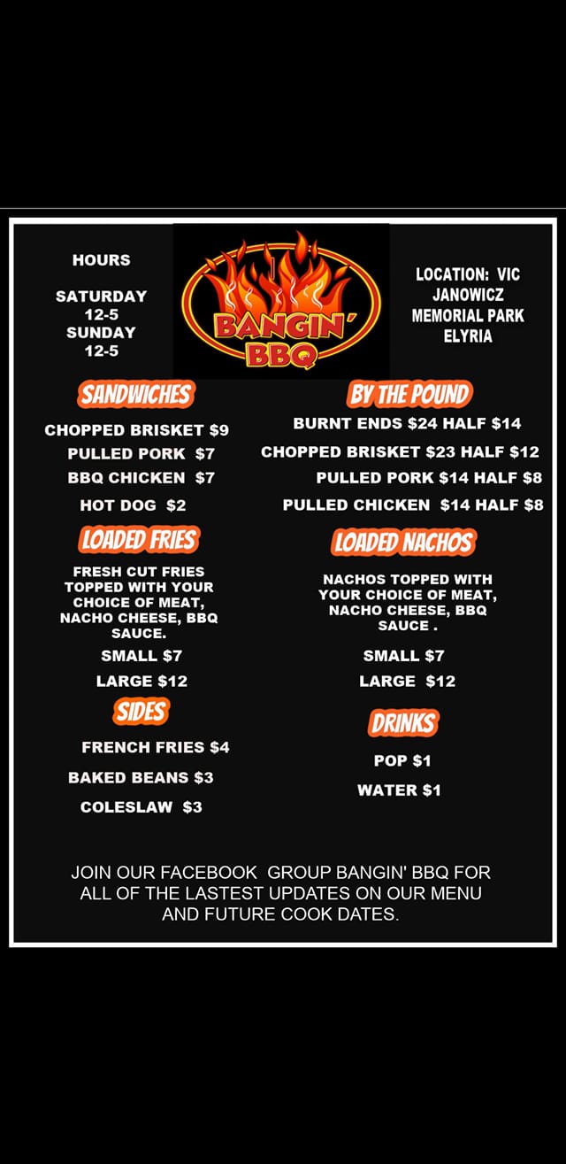 Bangin'BBQ Menu