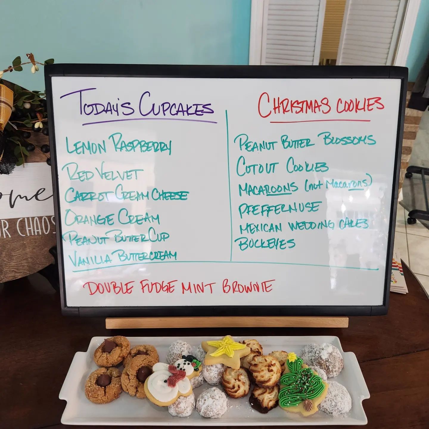 Jen's Buggy Whip Cakery Menu