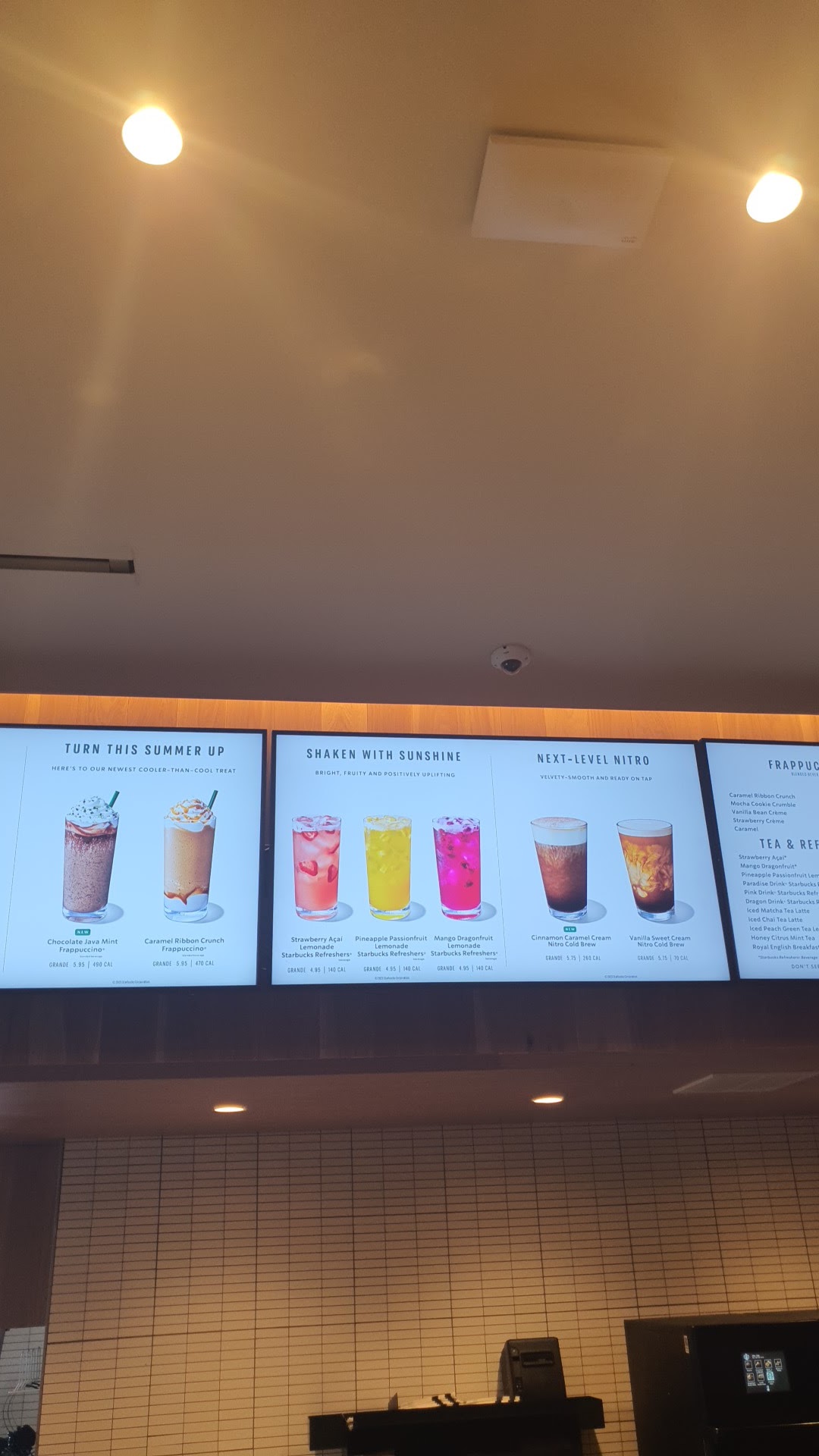Starbucks Menu