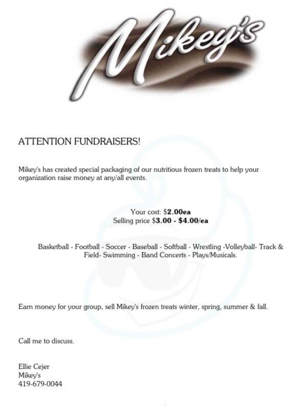 Mikey's Frozen Yogurt Menu