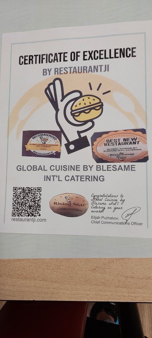 Global Cuisine by Blesame Int'l Catering 11707 Lebanon Rd, Sharonville, OH 45241