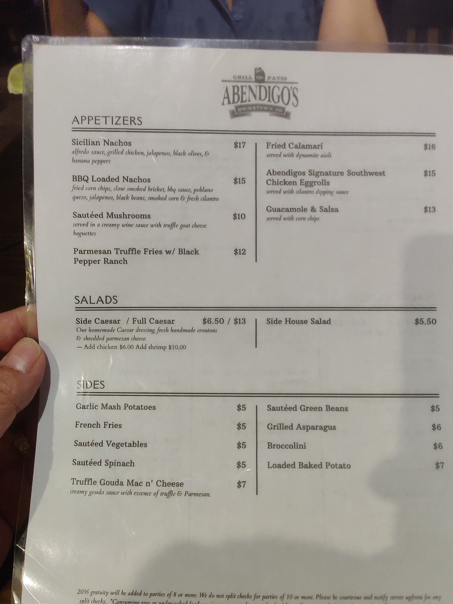 Hochatown Trading Post & Coffee Co. Menu