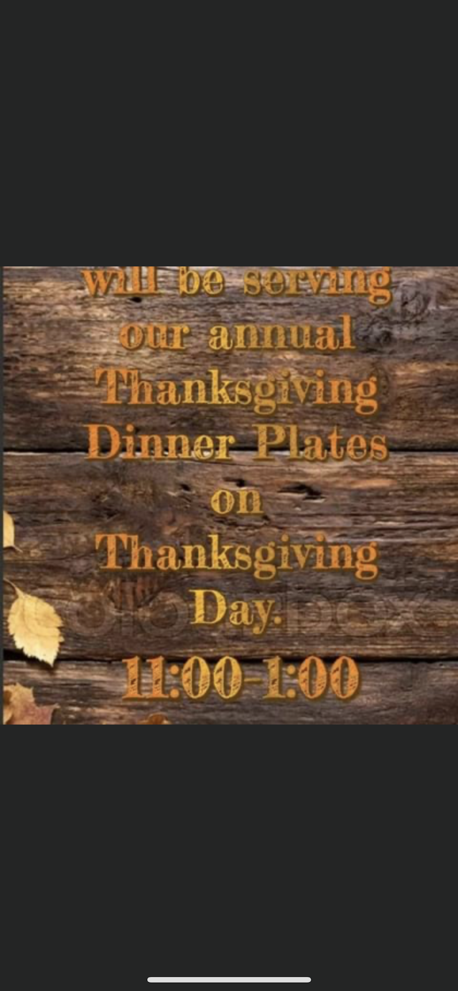 Isabel’s Place Menu