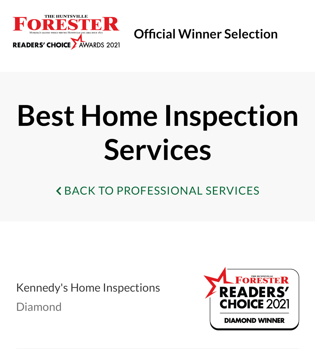 Kennedy's Home Inspections RR1, Port Sydney Ontario P0B 1L0