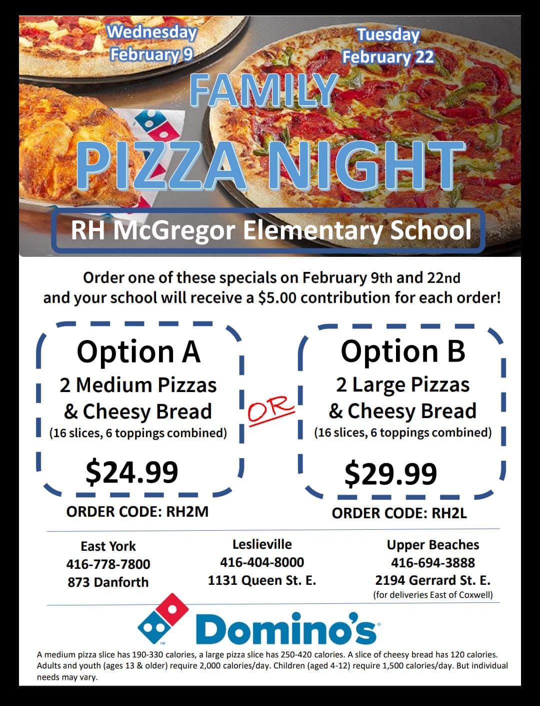 Domino's Pizza Menu