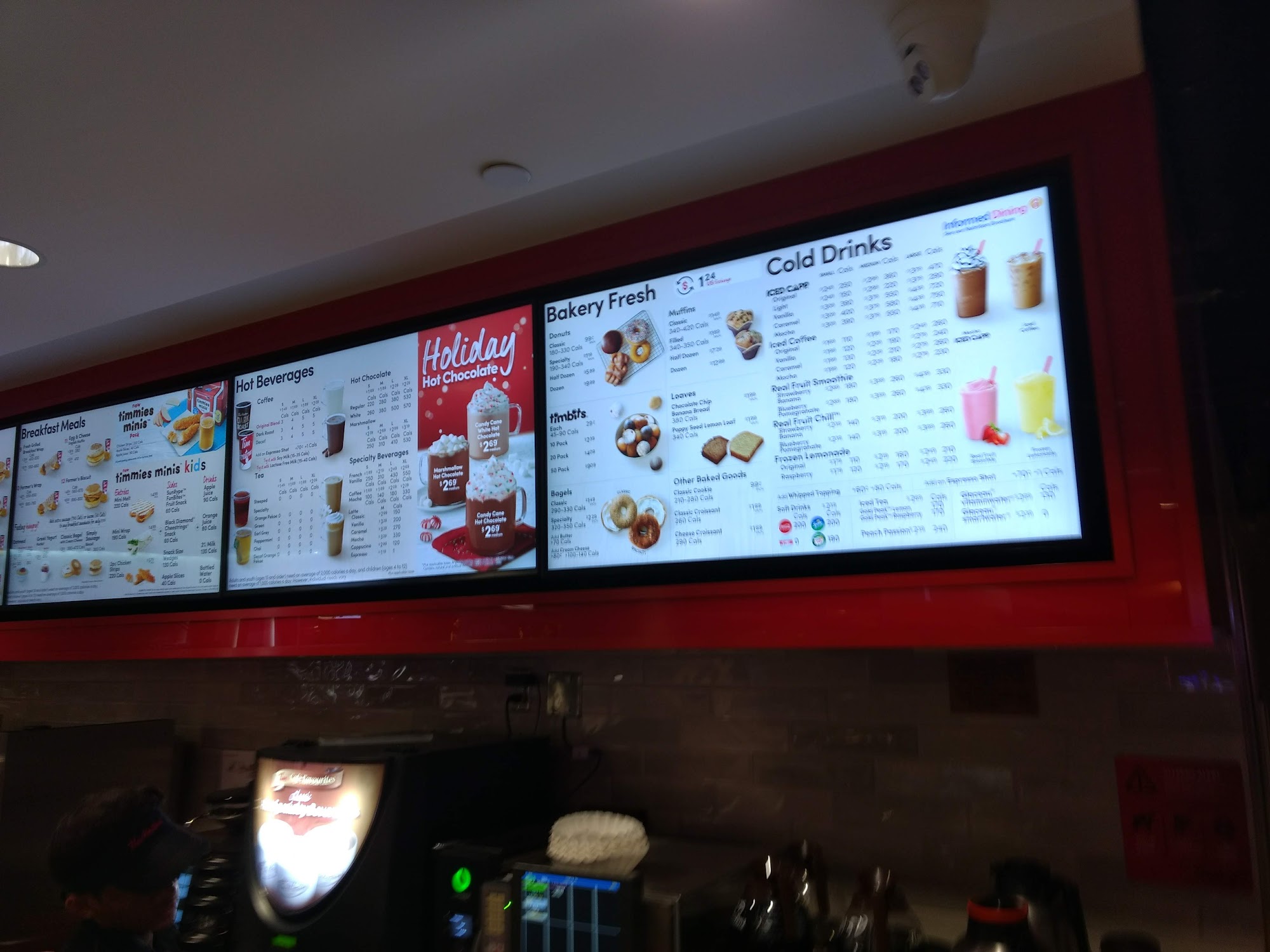 Tim Hortons Menu