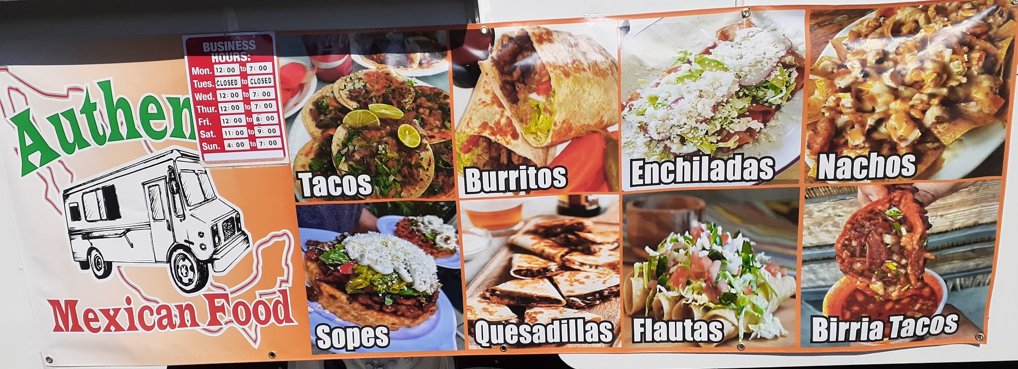 Majahua authentic mexican food Menu