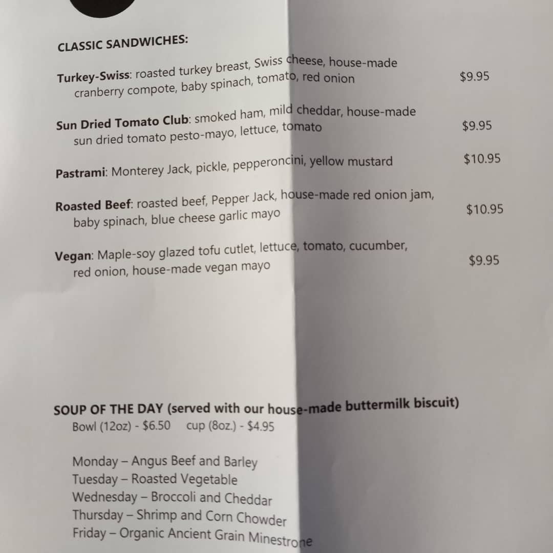 Finales Fine Cakes & Desserts Menu