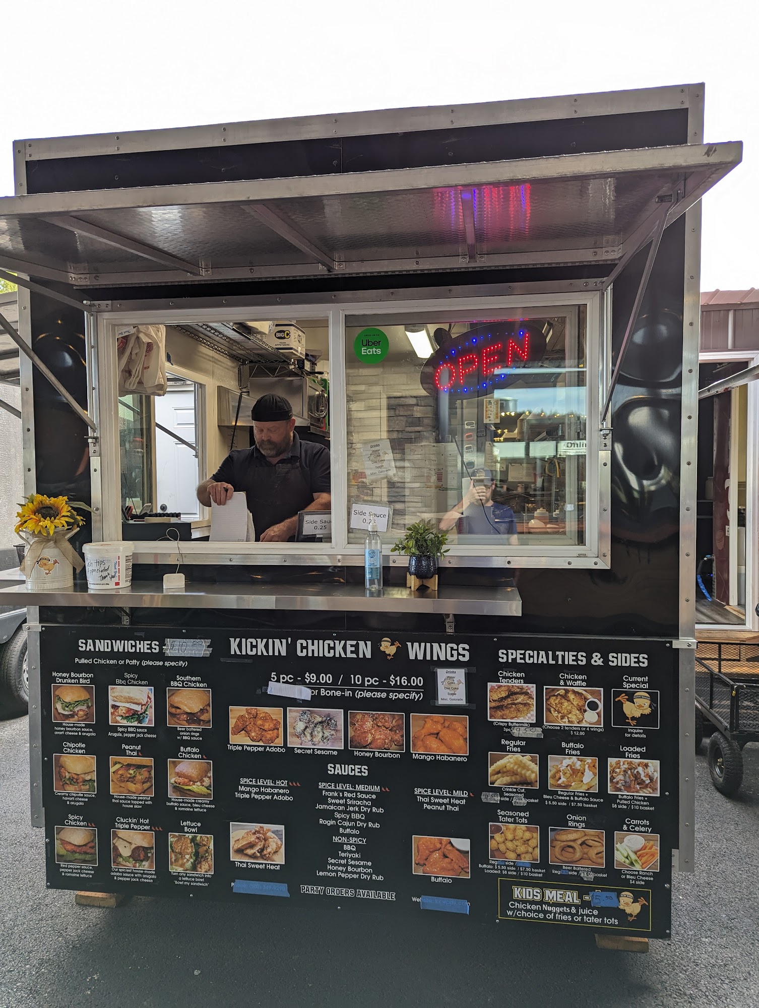 Kickin' Chicken Wings Menu