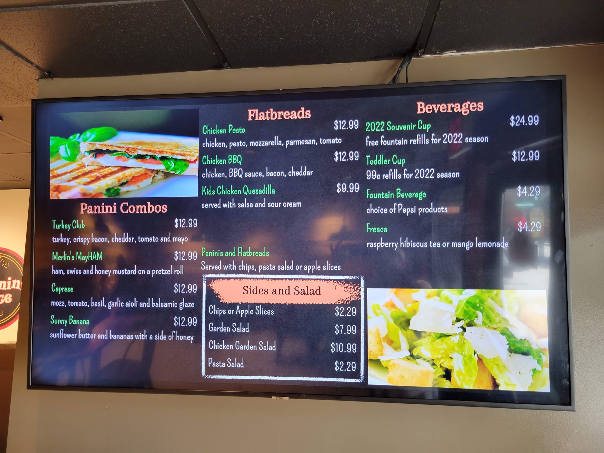 That Panini Place Menu