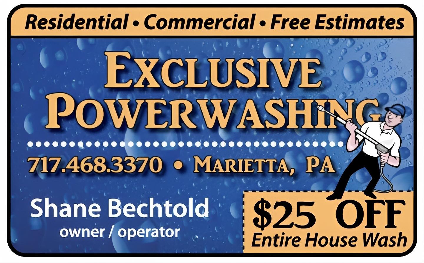 Exclusive Power Washing 8 Price Pl, Marietta Pennsylvania 17547