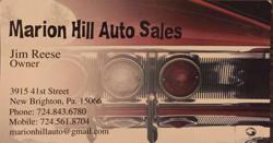 Marion Hill Auto Sales