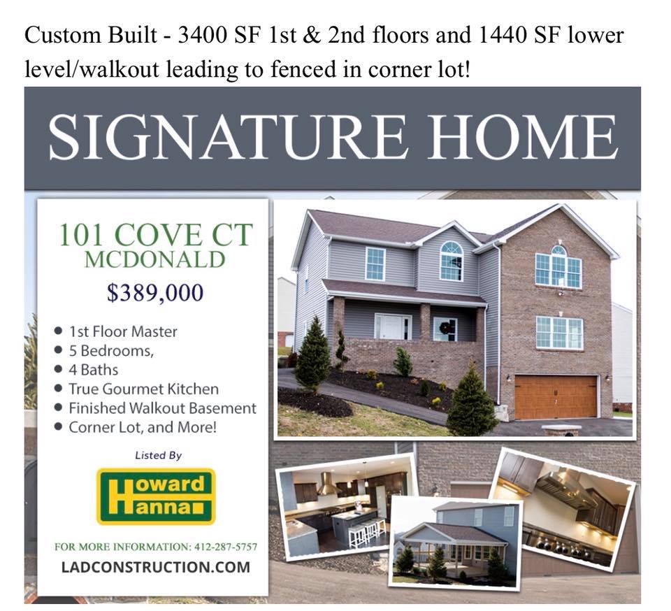 LAD Construction Company 1125 Noblestown Rd, Oakdale Pennsylvania 15071