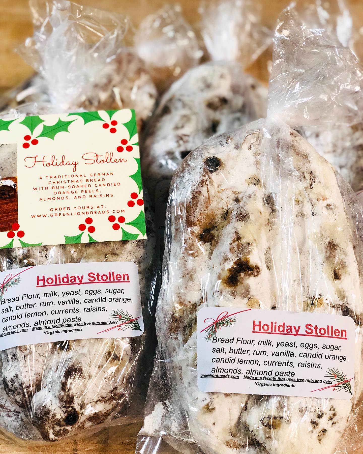 Green Lion Breads Menu