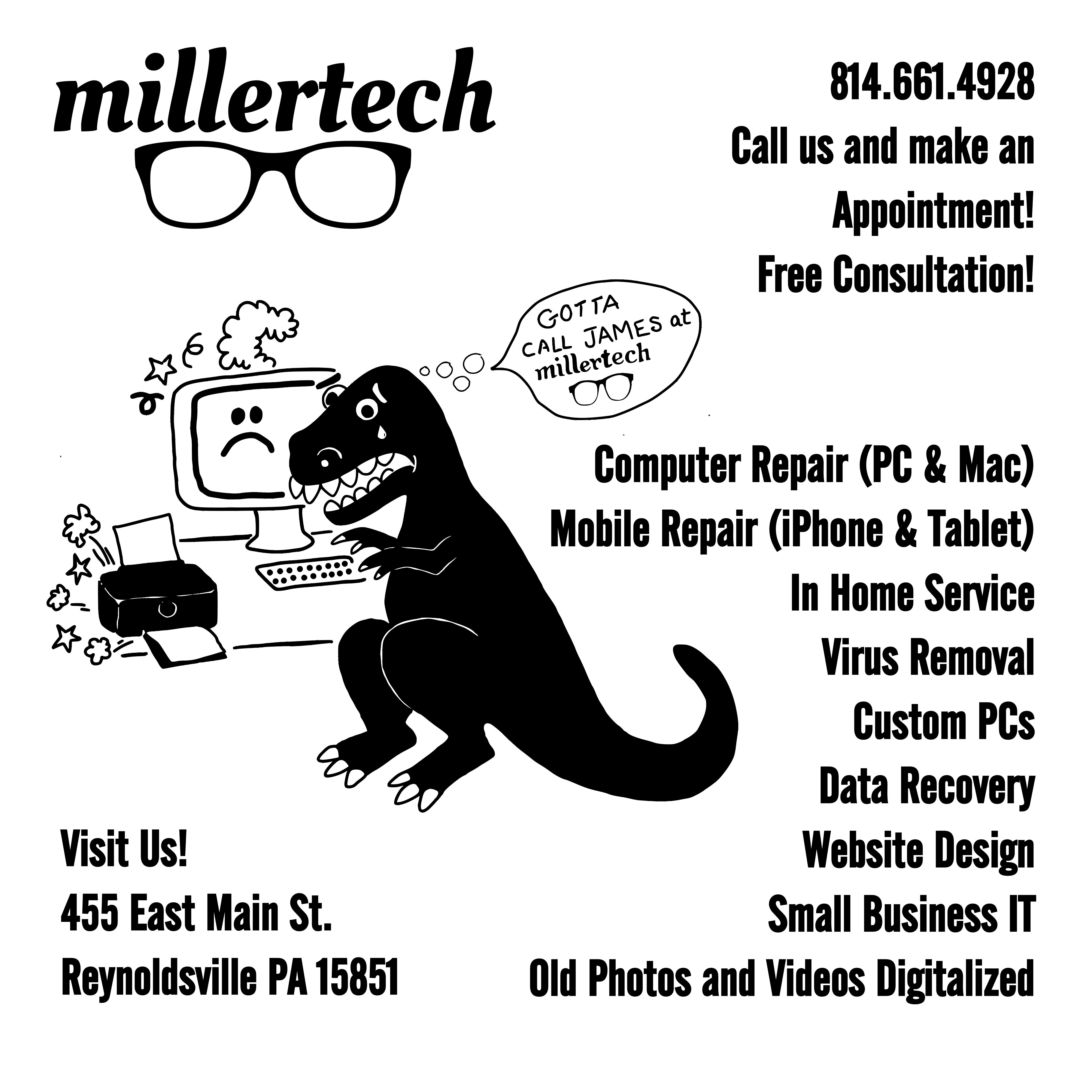 Millertech Technology Services 455 E Main St, Reynoldsville Pennsylvania 15851
