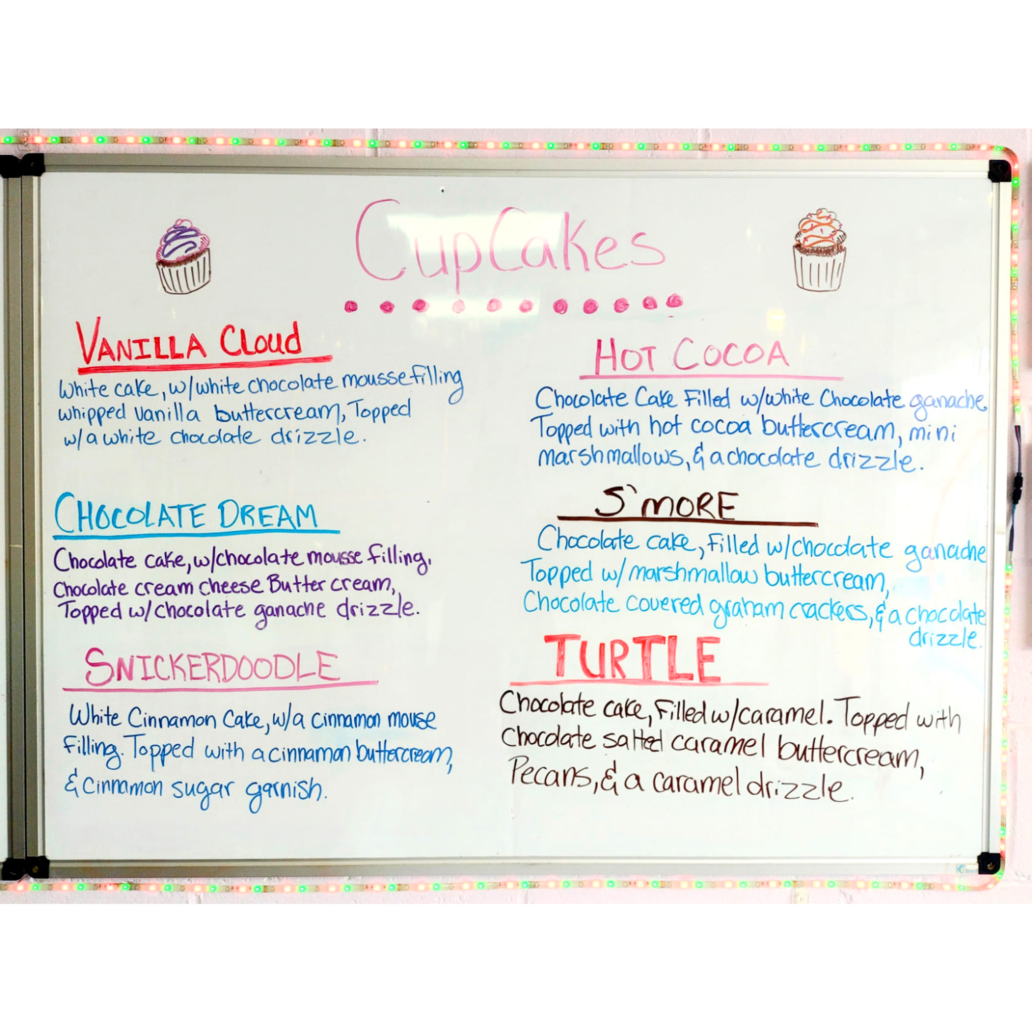 Custom Cakes by Brooke Menu