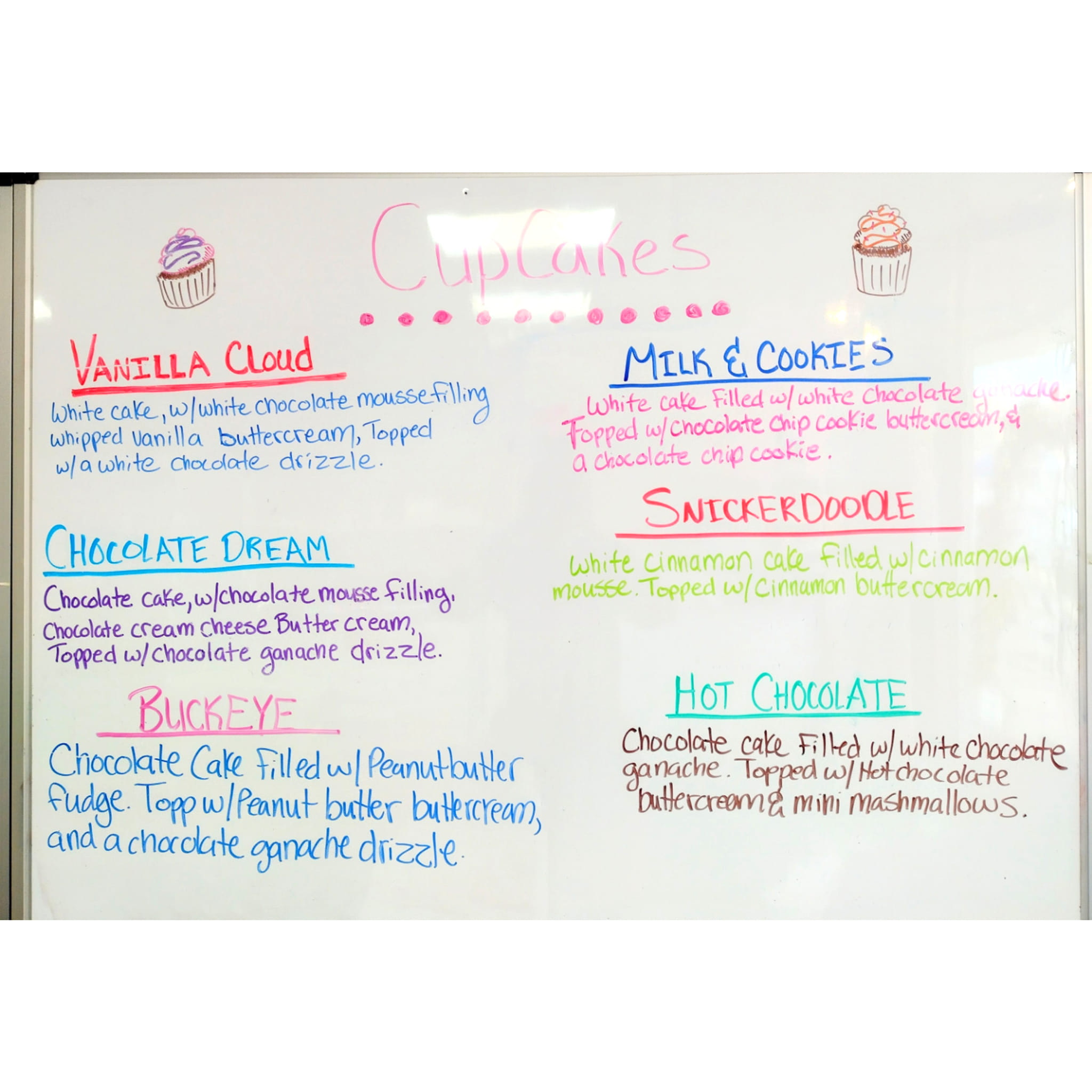 Custom Cakes by Brooke Menu