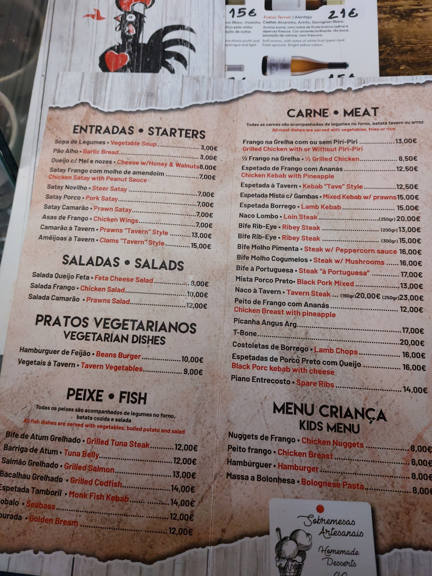 Churrasqueira Grill Menu