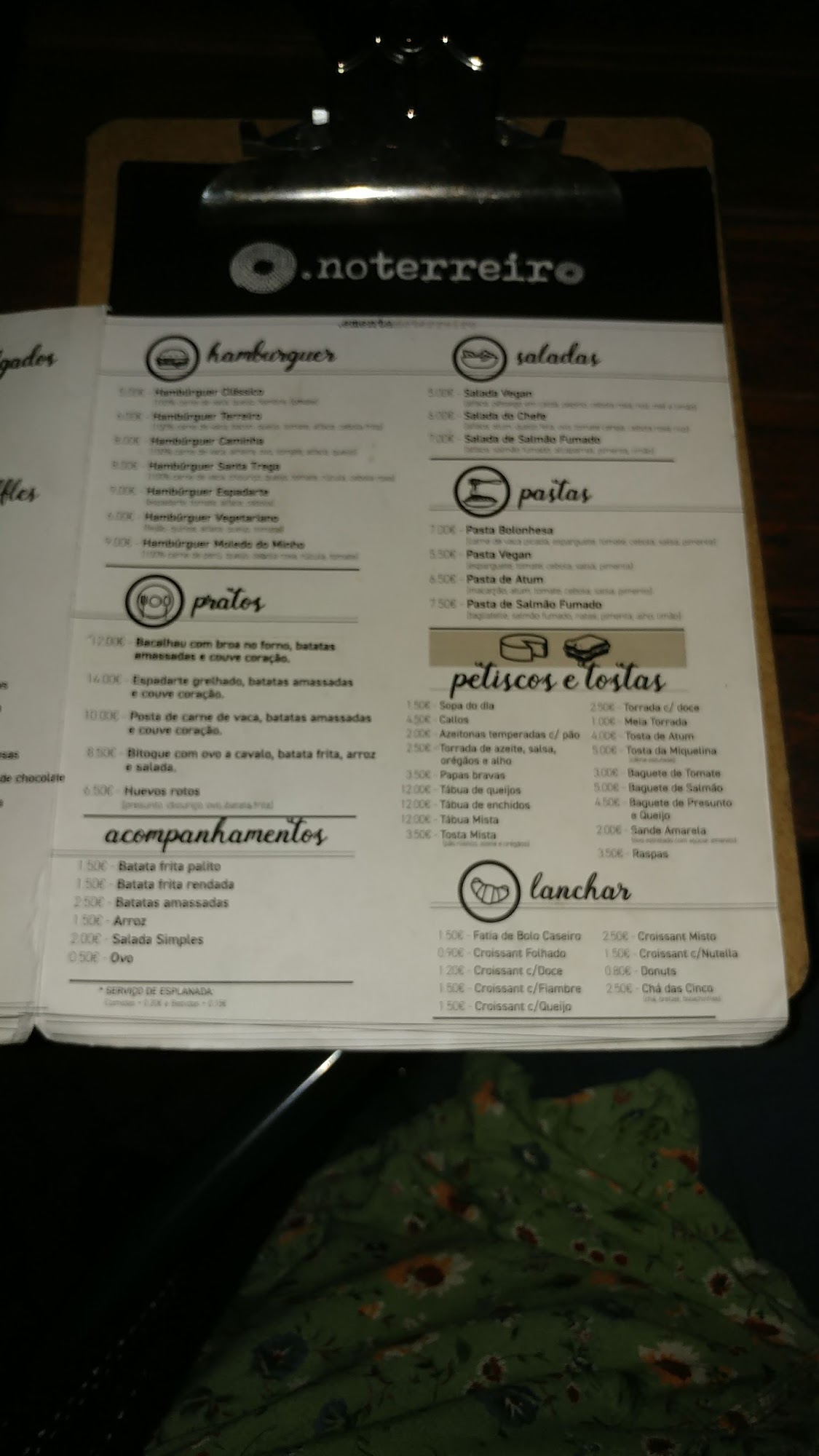 Café Central Menu