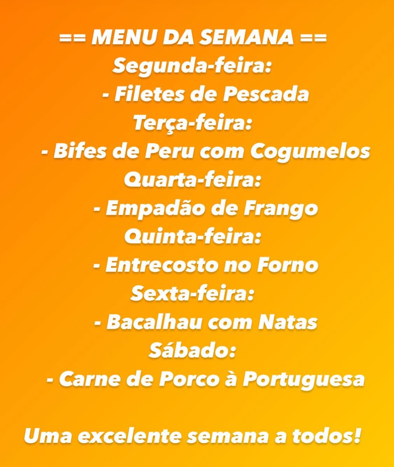 Churrasqueira Briosa Menu