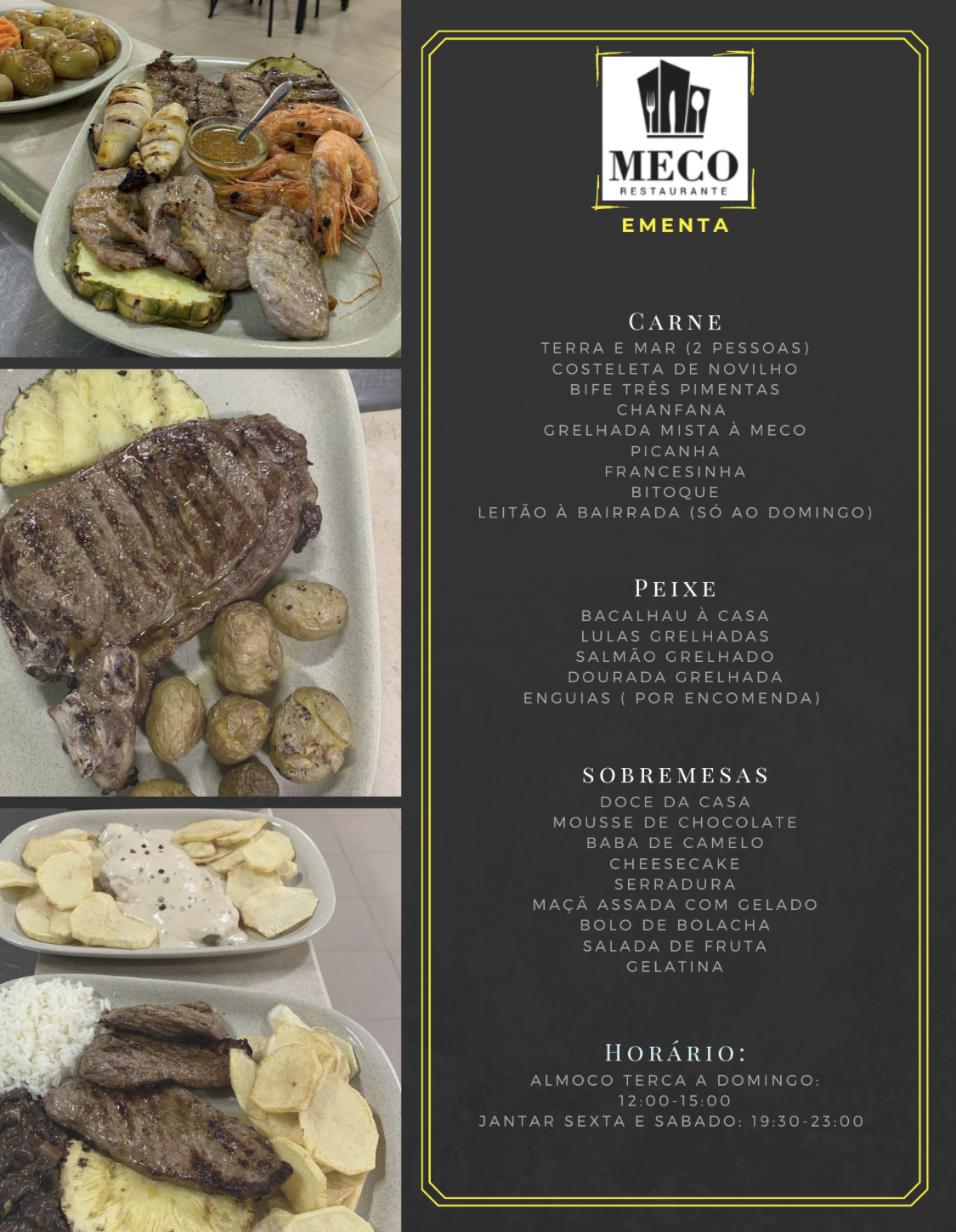 Restaurante O Poço (Meco Restaurante) Menu