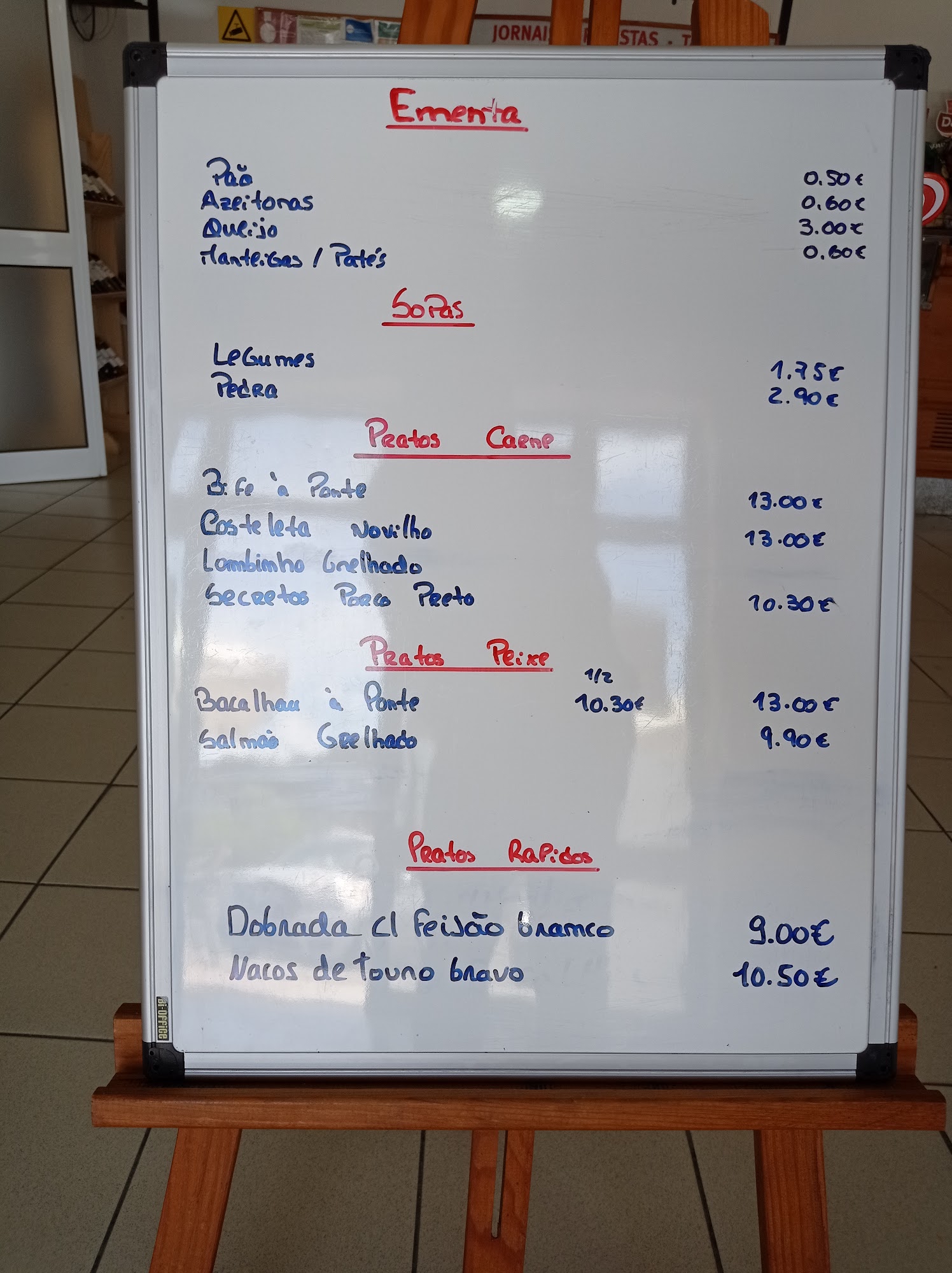 Paragem da Ponte Menu