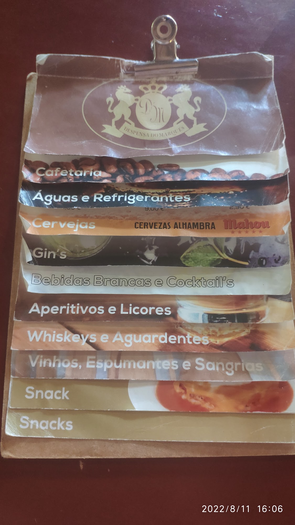 Despensa do Marquês Menu