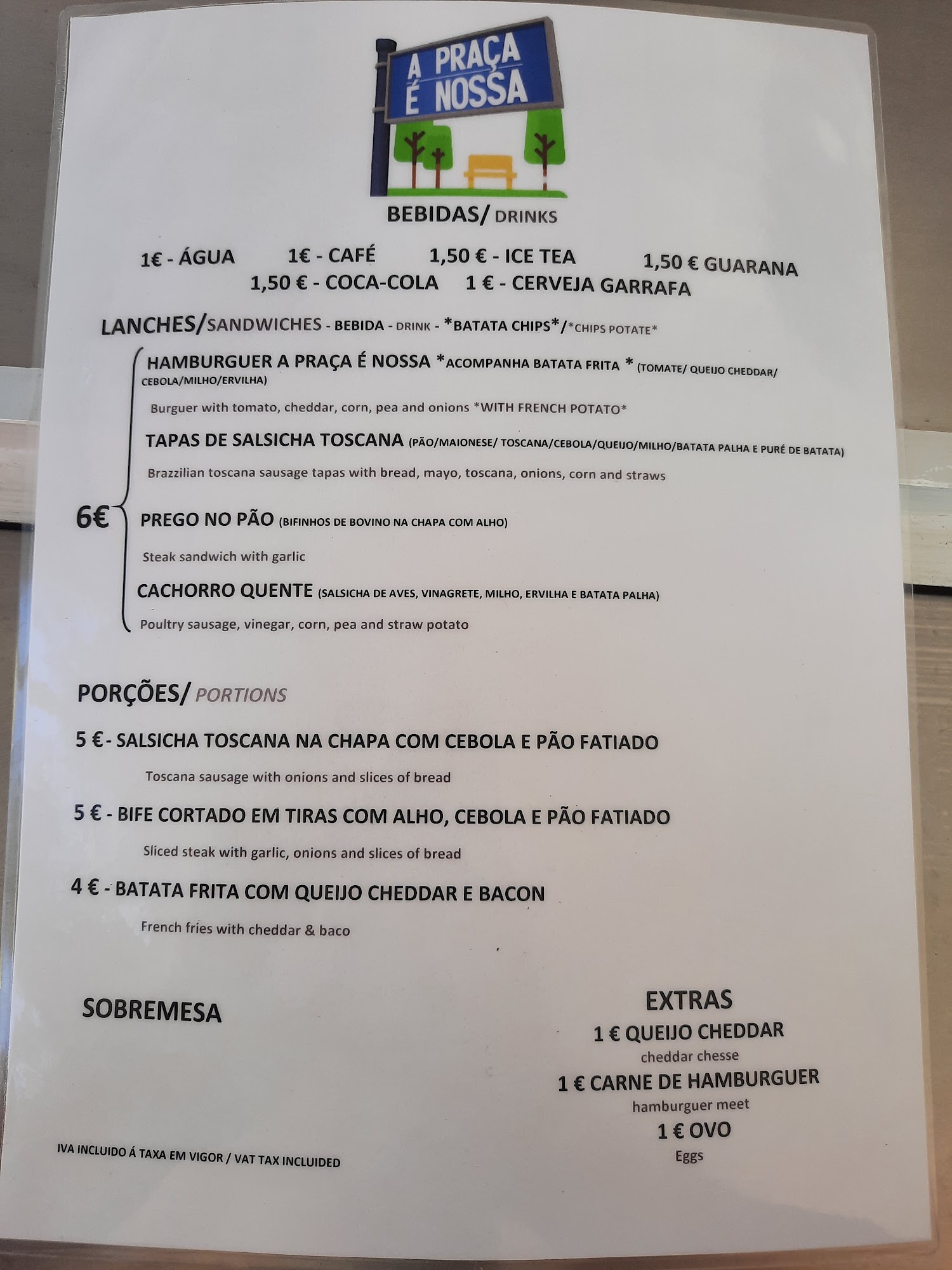 A Praça é Nossa Menu