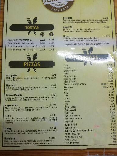 Clarabóia Hamburgueria (Clarabóia) Menu