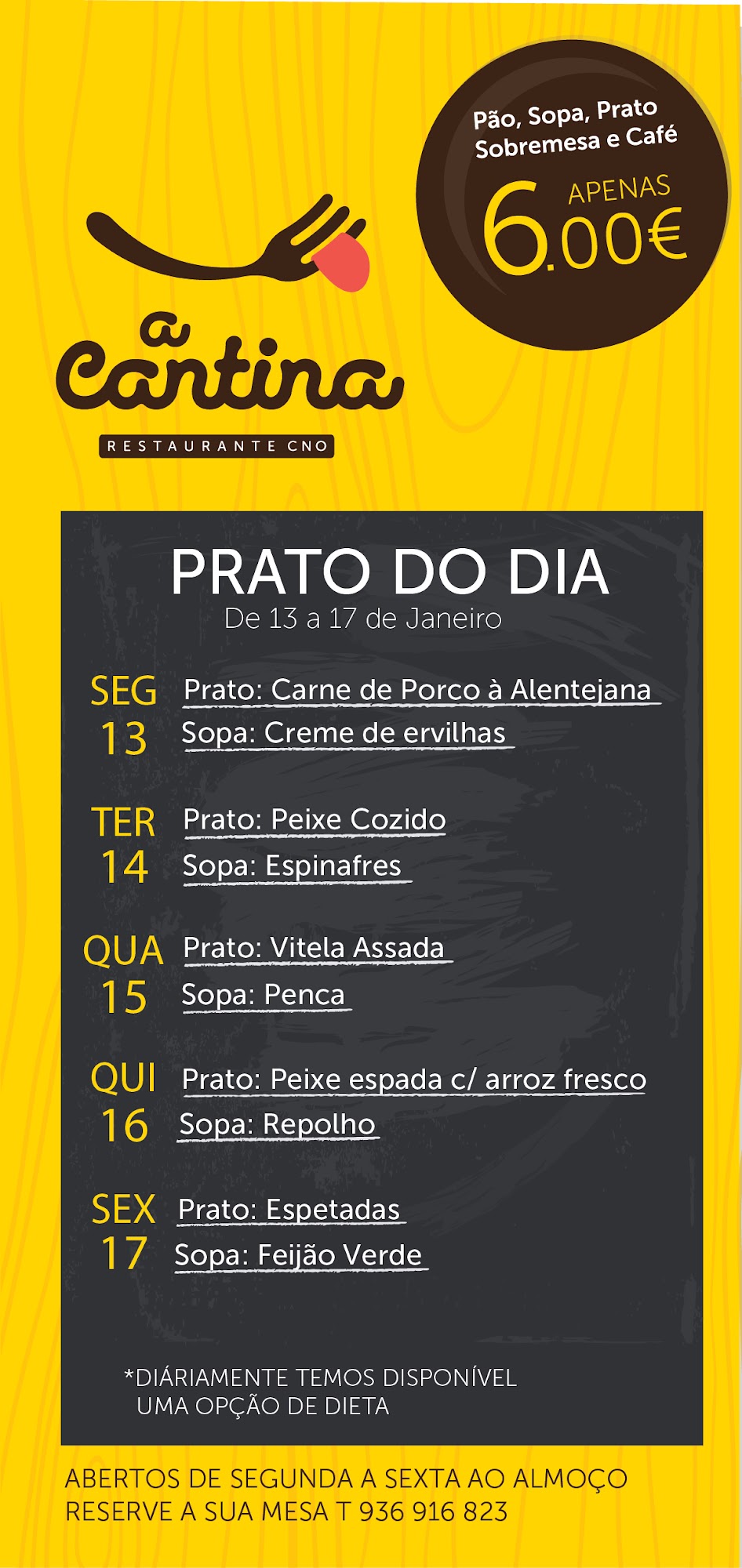 Restaurante A Cantina Menu