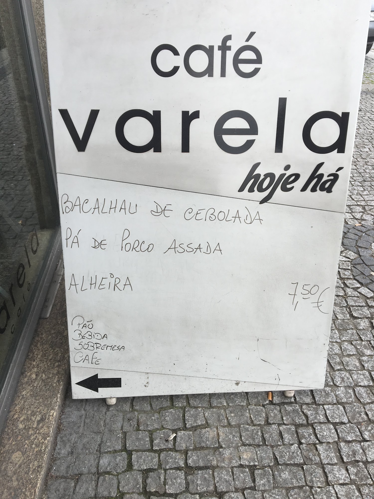 Café Varela Menu