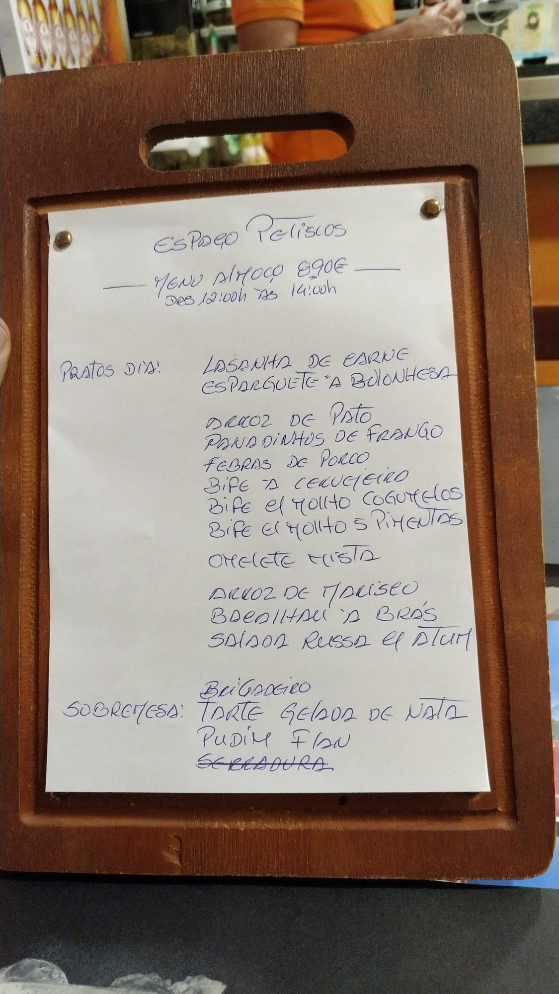 Espaço Petiscos Menu