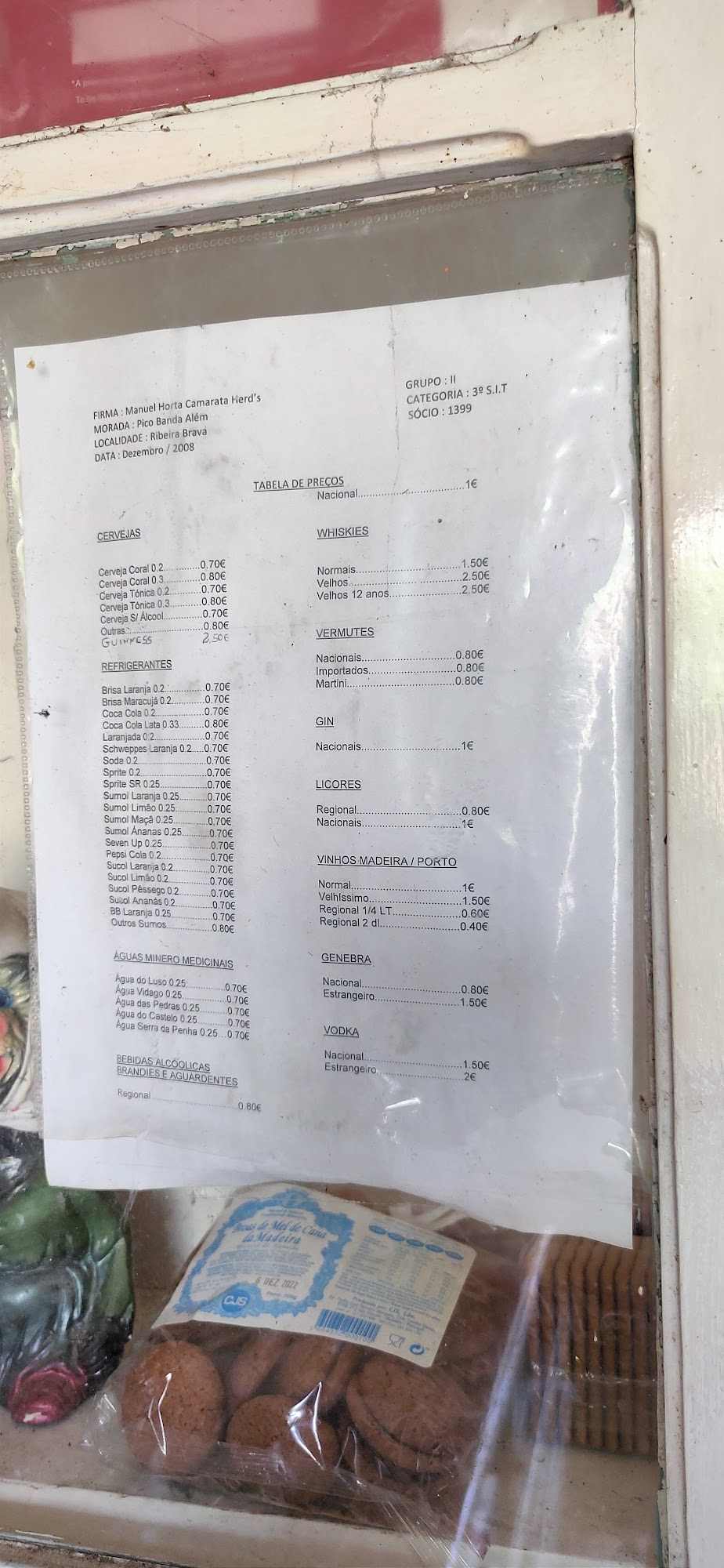 Bar do Camarata Menu