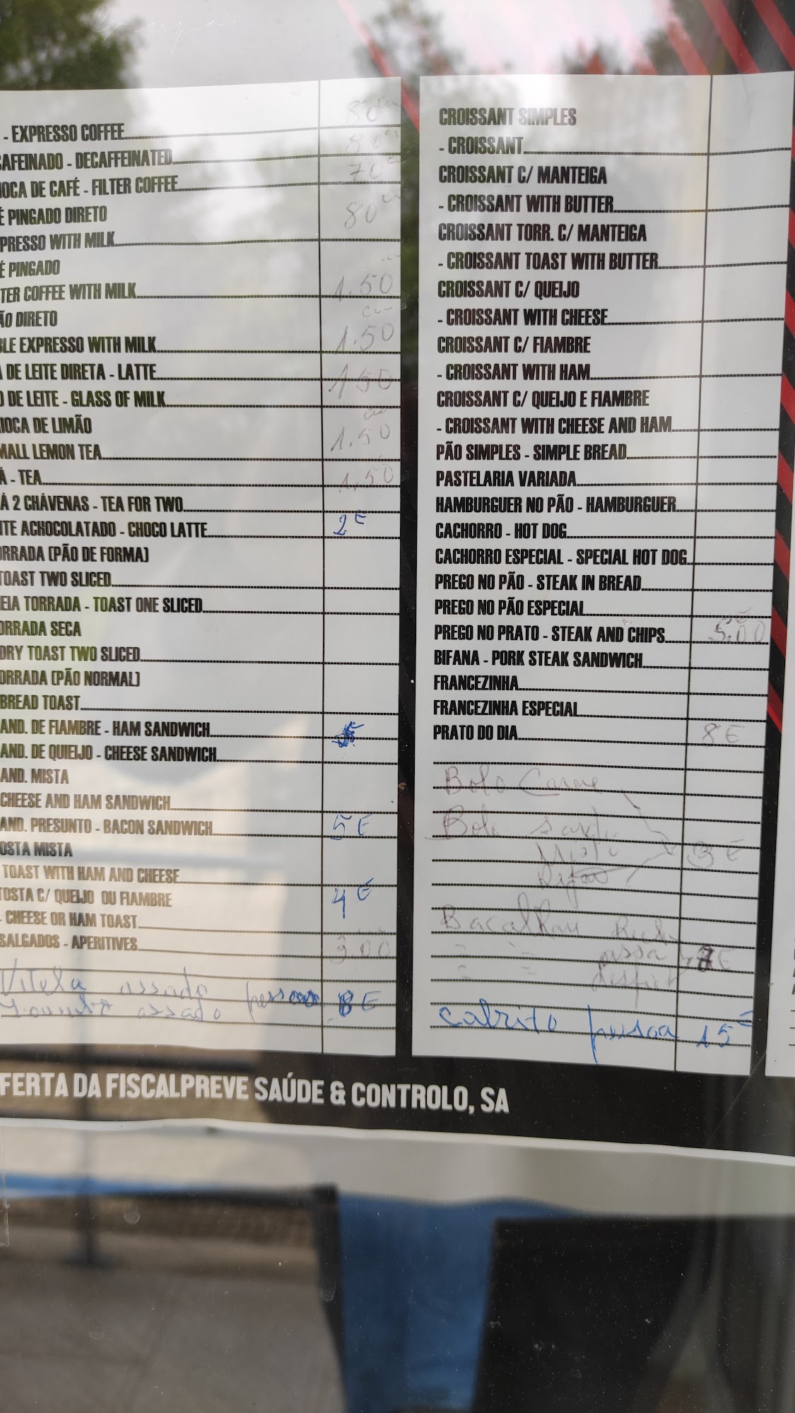 Restaurante 4 Manos Menu