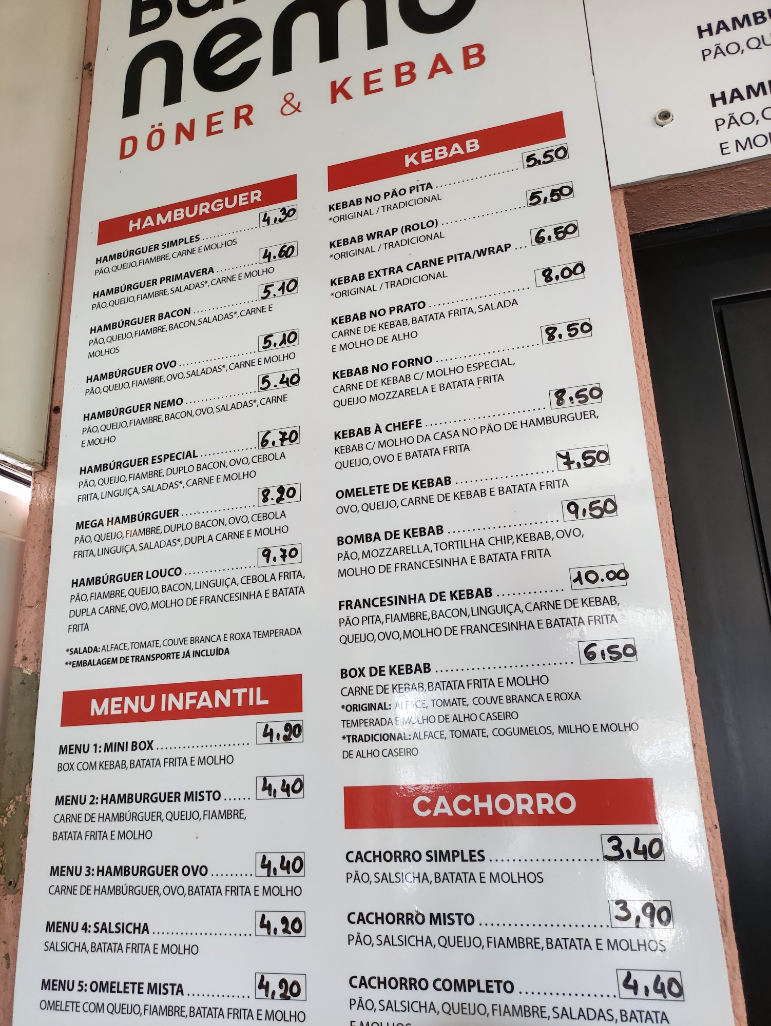 Nemo Menu