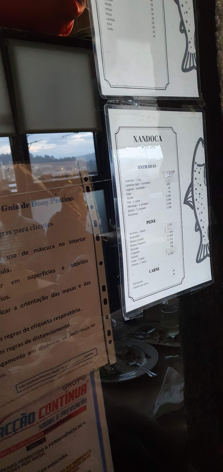 Restaurante Xandoca Menu