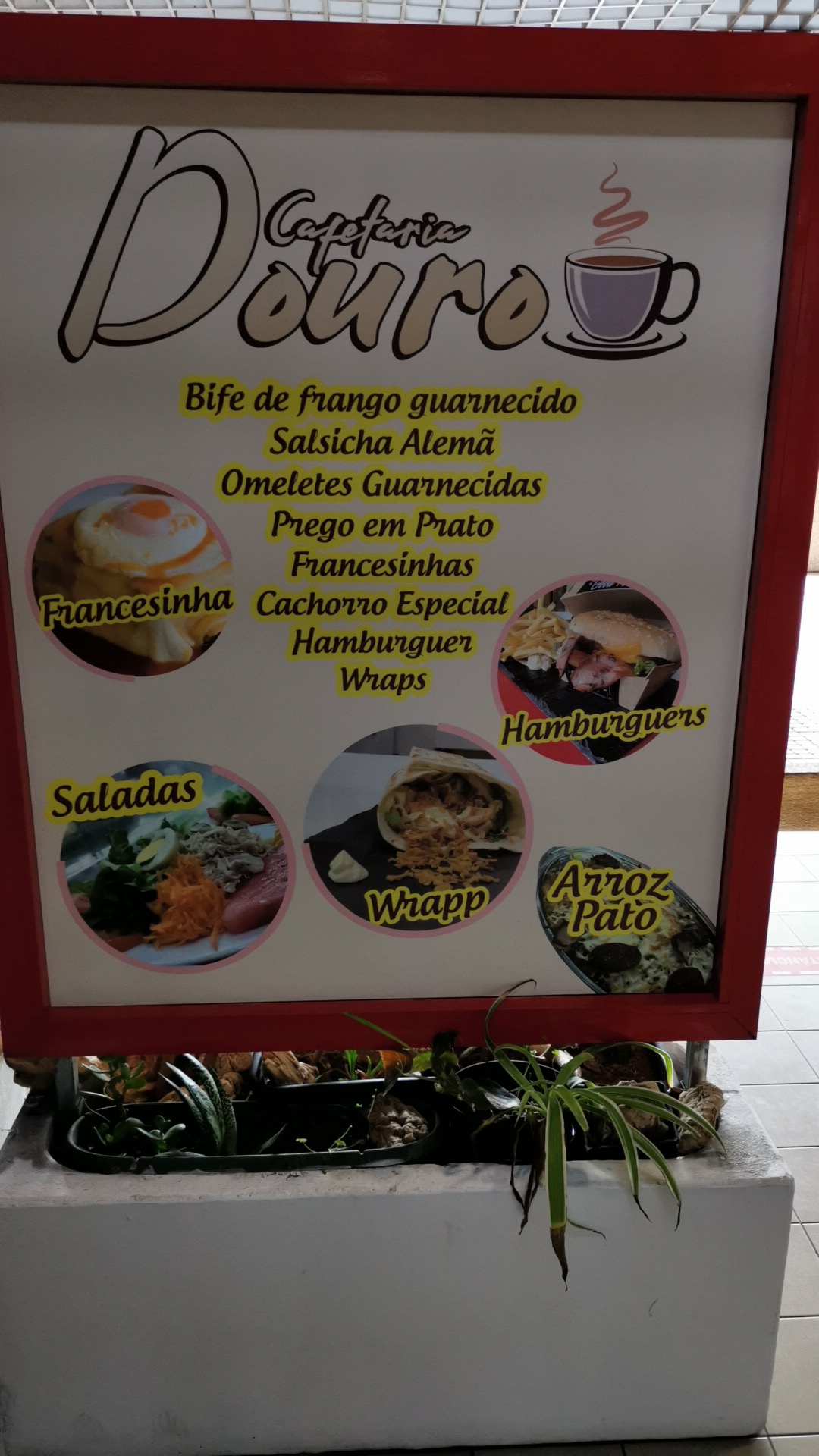 Cafetaria D'Ouro Menu