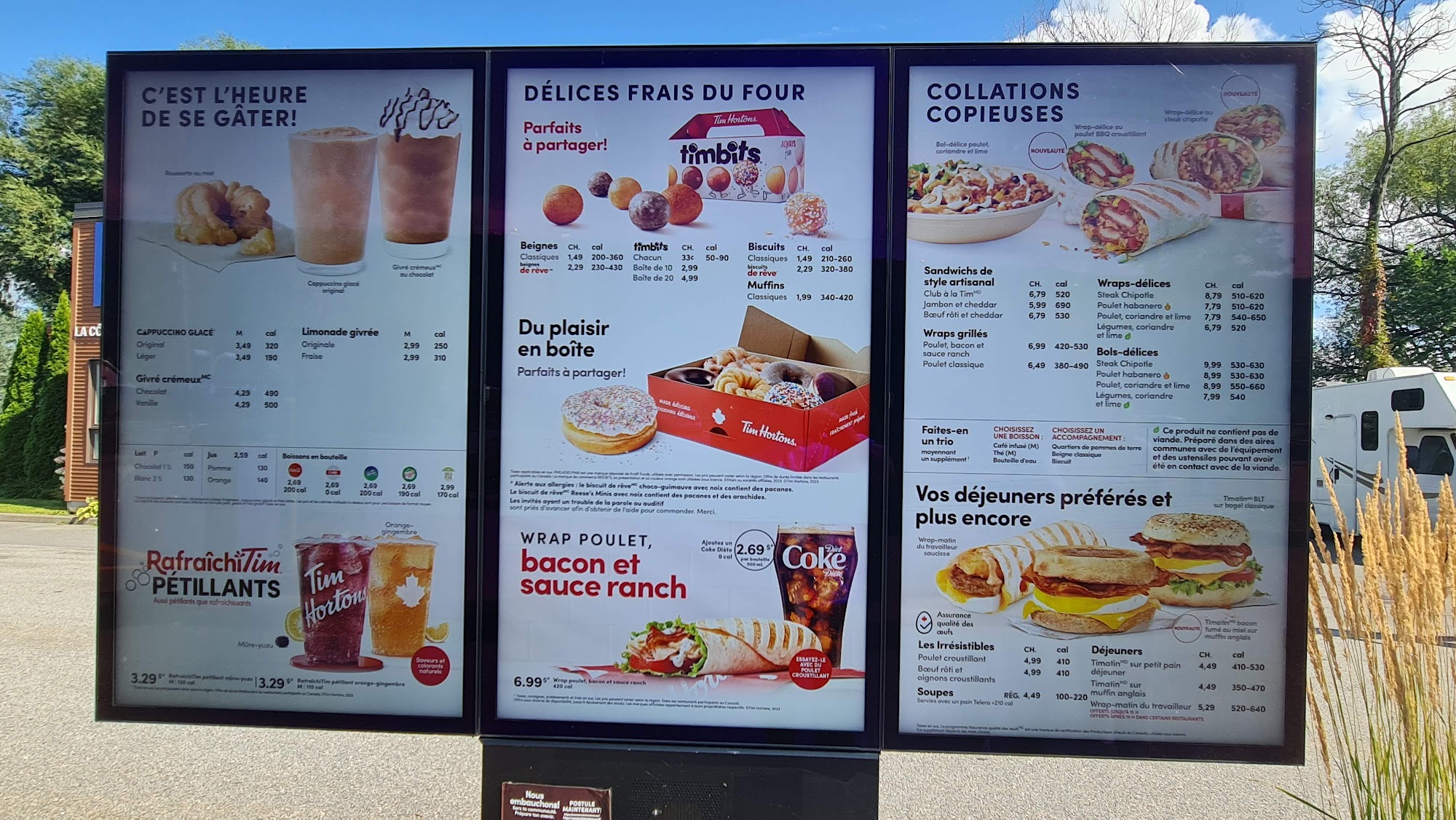 Tim Hortons Menu