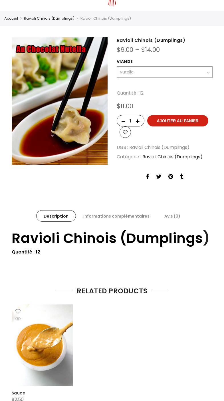 Les Pâtes QuébeChine Menu