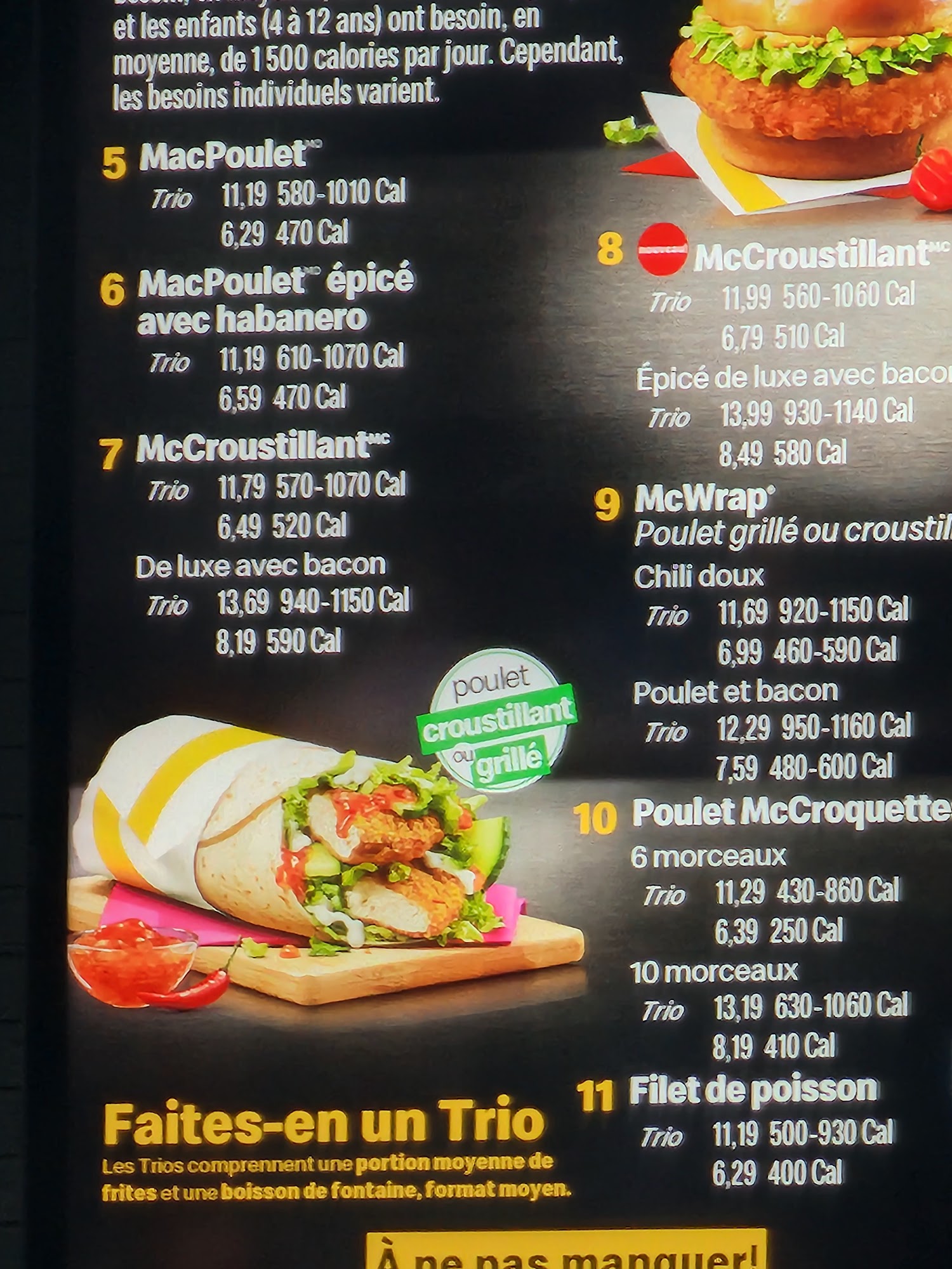 McDonald's Menu