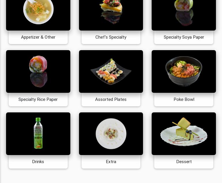 Sushi Sama (Bishop) Menu